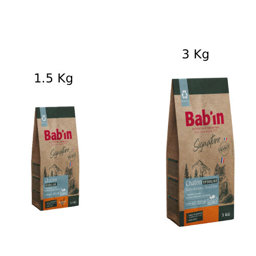 Croquette pour chaton au poulet sans céréales - Bab'IN Signature