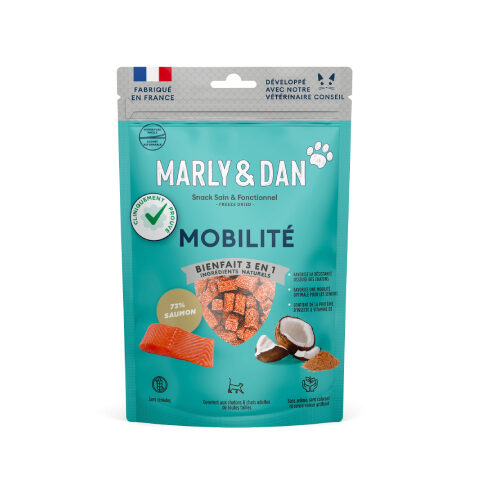 Friandise Lyophilisée "Mobilité" pour chat sans céréales - Marly & Dan