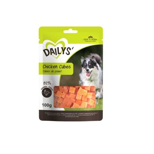 Friandises cubes de poulet, 100g - DAILYS Education