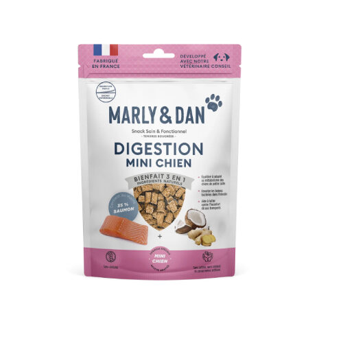 Friandises tendres bouchées "Digestion" pour mini chien sans céréales - Marly & Dan