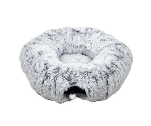 Tunnel avec couchage douillet pour chat, 90 cm - Zolia