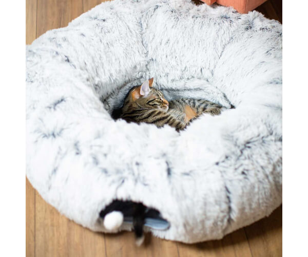 Tunnel Avec Couchage Douillet Pour Chat 90 cm – Image 2