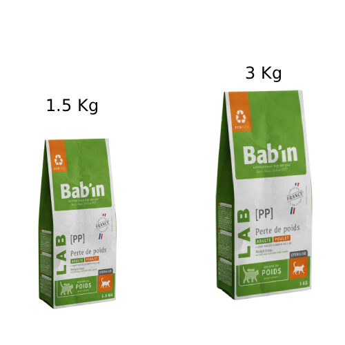 Croquette perte de poids pour chat adulte, Bab'in Lab