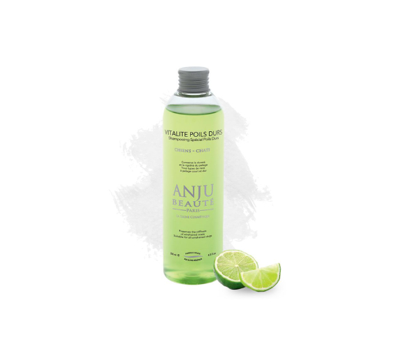 Shampooing pour chien et chat - Vitalité Poils durs - Anju Beauté - 250ml
