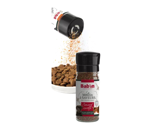 Le moulin à saveurs au poulet tomate pour chien et chat Bab'in