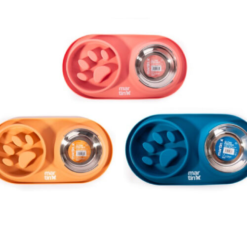 Gamelle anti-glouton pour chat, chien, silicone