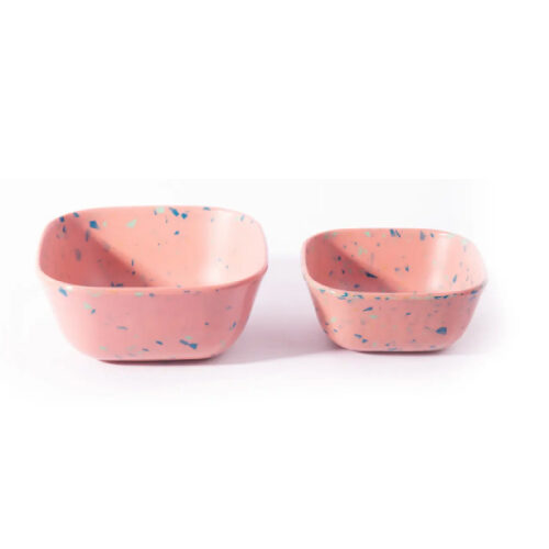 Gamelle carrée pour chat, chien en mélamine