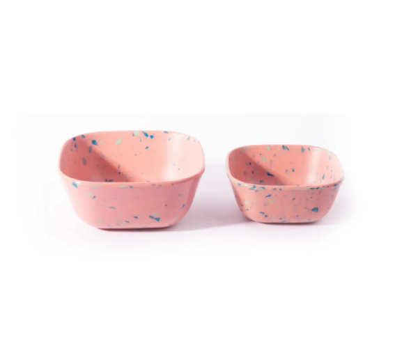 Gamelle carrée pour chat, chien en mélamine