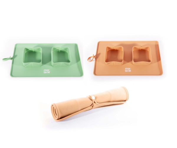 Gamelle double pliable voyage pour chat, chien, 600ml