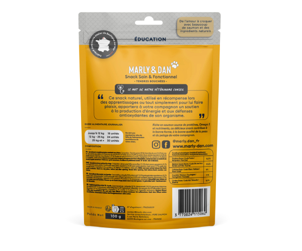 Friandise Education tendre bouchee sans céréales pour Chien