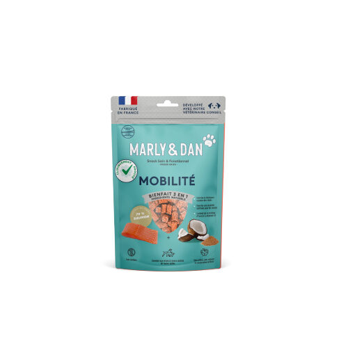 Friandise Mobilité 79% saumon sans céréales pour Chien, Marly & Dan
