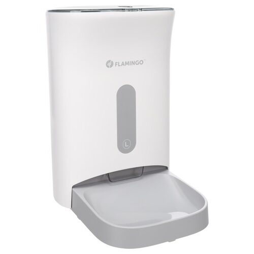 Distributeur Automatique de Croquettes Odion Blanc 4,5 L pour Chien et Chat