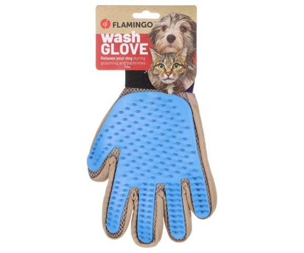 Gant de Toilettage Flamingo Mandy pour Chien et Chat Dakar