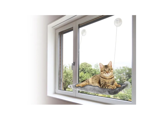 Hamac Fenetre Rectangle Gris pour Chat Ambiance Fenetre - Dakar - Senegal