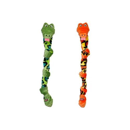 Jouet peluche serpent KONG Knots pour chien, 2 coloris, disponible à Dakar
