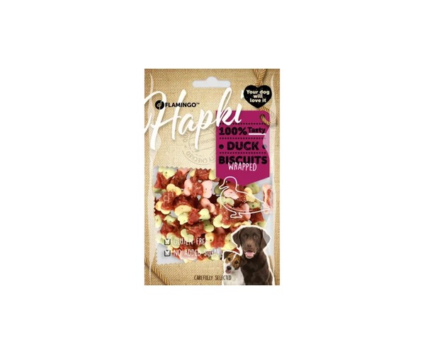 Friandises pour Chien Petits Biscuits Enrobés de Canard Sans Gluten, naturelle, sans sucre