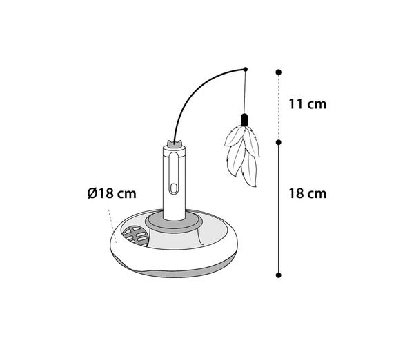 Dimensions Jeux interactif pour chat, Dakar, Sénégal
