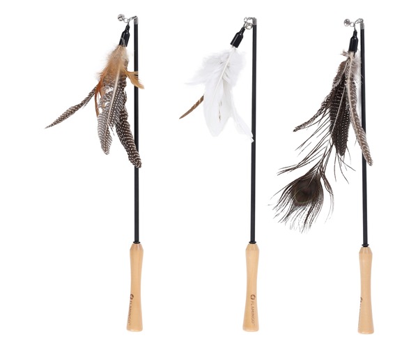 Canne à Pêche Tyra à Plumes Naturelles pour Chat, DAKAR, SENEGAL