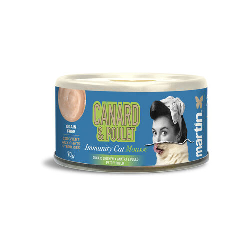 Mousse Chat Sans Céréales Immunity Canard et Poulet Martin 70 g, Dakar, Sénégal
