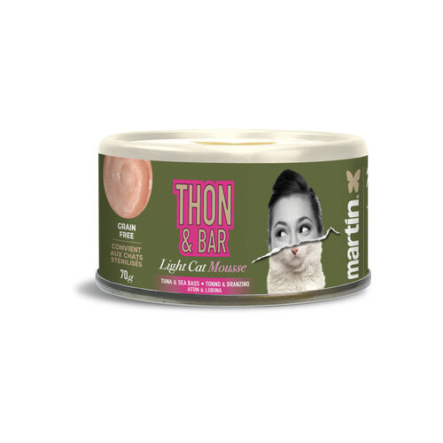 Mousse Chat Sans Céréales Light Thon et Bar Martin 70 g, Dakar, Sénégal
