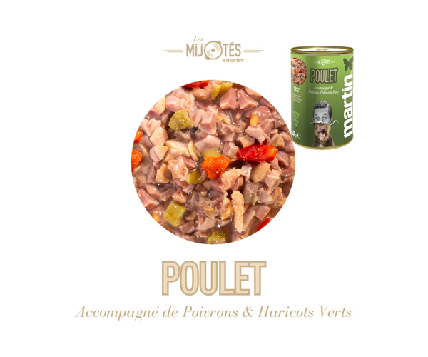 Pâtée Chien Martin, Mijoté de Poulet Sans Céréales 400 g – Image 2