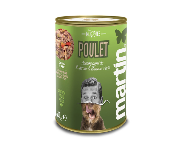 Pâtée Chien, Mijotée de Poulet Sans Céréales Martin 400 g, Dakar, Sénégal