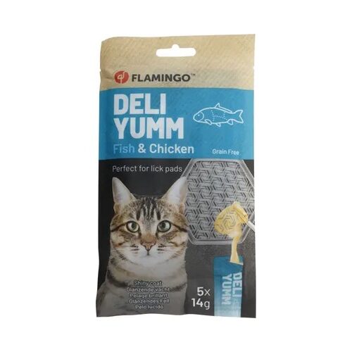 Friandises pour Chat, Deli Yumm Peau et Pelage Brillant au Poisson et Poulet, 5 sticks; Dakar, Sénégal