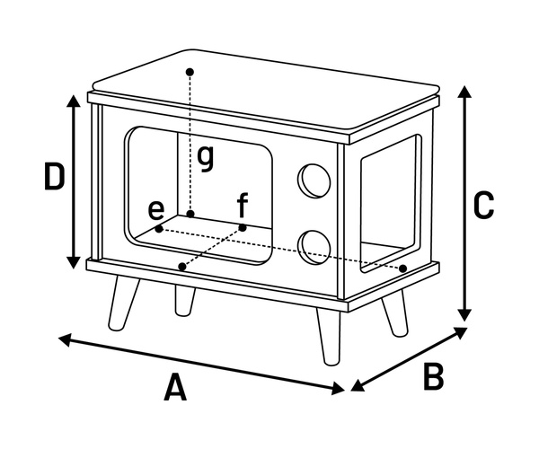 Meuble Griffoir Chat Fino TV En Jute Blanc et Bois – Image 4